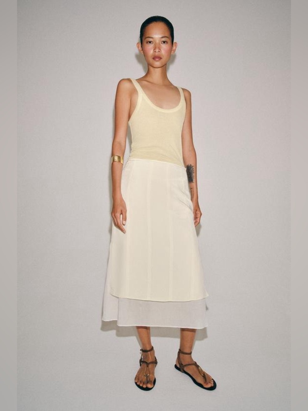 New Zara combination skirt